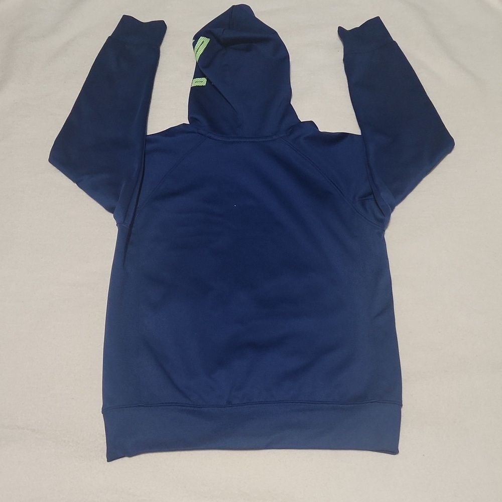 JORDAN THERMA-FIT  Size M 10-12 Boy's Blue Hoodie with Graphic Design. - Picture 6 of 11